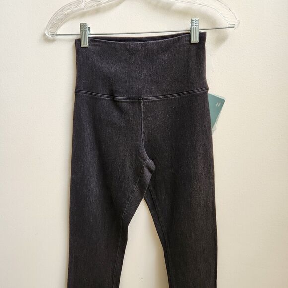 Lysse Jeans Women's XS Dark Gray Denim Jeggings Pull On Skinny Leg Retro Hippie - Picture 2 of 16